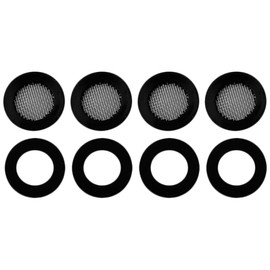DOITOOL 4 Sets Shower Filter Sink Hose Filters Faucet Shower Head Washers Faucet 1/2 Washer Screen Filter Flat Washers Filter Screen Tap Washer Garden Hose Washers Shower Screen 1/2 Gasket