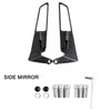 Motorcycle Rear View Mirrors Set 360° Adjustable Rotating Stealth Wind