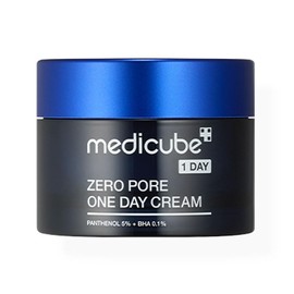 Medicube Zero Pore One-Day Cream 50 ml - Pore Refining Cream with Panthenol, Salicylic Acid and Niacinamide - Korean Skin Care