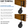 5" Spring Loaded Gate Caster with Side Brake, Heavy Duty