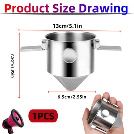 KLHCDUO Coffee Filter, Portable Stainless Steel Coffee Dropper, Reusable, Easy to Clean, Collapsible Stainless Steel Pour Coffee Filter, Suitable for Travel, Camping, Office