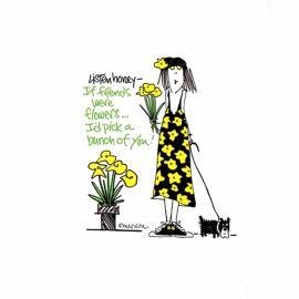 Emerson Street "If Friends Were Flowers.." Ladies Cotton Nightshirt in a Bag -