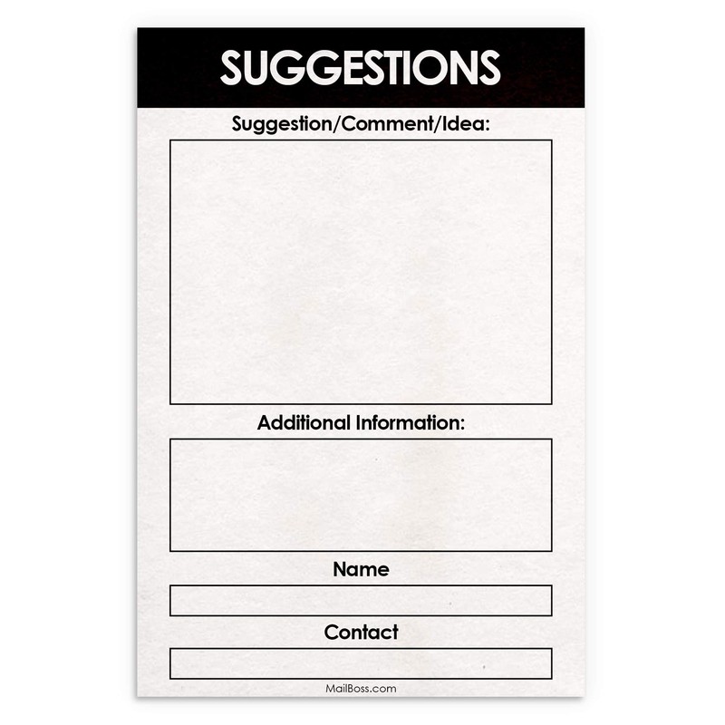 Mail Boss Comment Boss 8100 Locking Steel Suggestion Box -