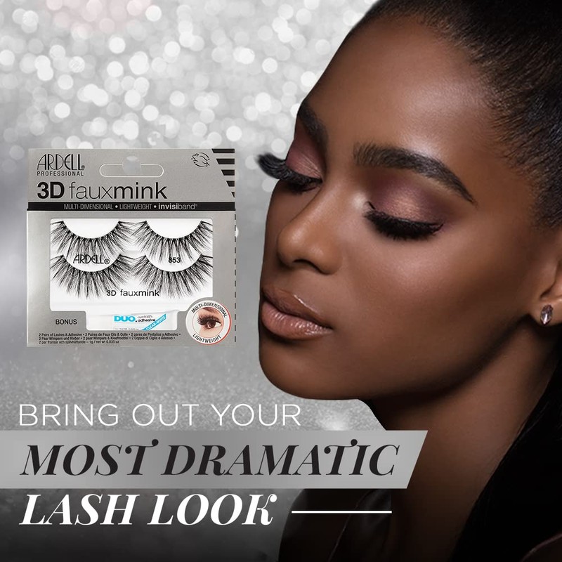 Ardell 3D Faux Mink 853 Lashes + 1 gram DUO