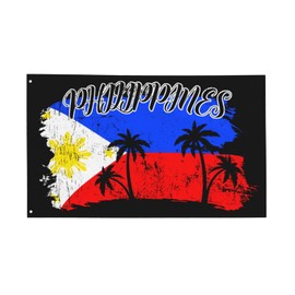 zyatbwi Philippines Flag 3x5 Ft Home Outdoor Indoor Garden Home Decoration Banner