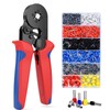 1200 Pieces Insulated Wire Terminals Kit, AWG23-7 Self-Adjustable Ratchet Wire