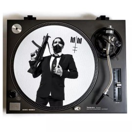 Universal Marilyn Manson Turntable Slipmat for Vinyl Records, Industrial Glam Art Rock LP