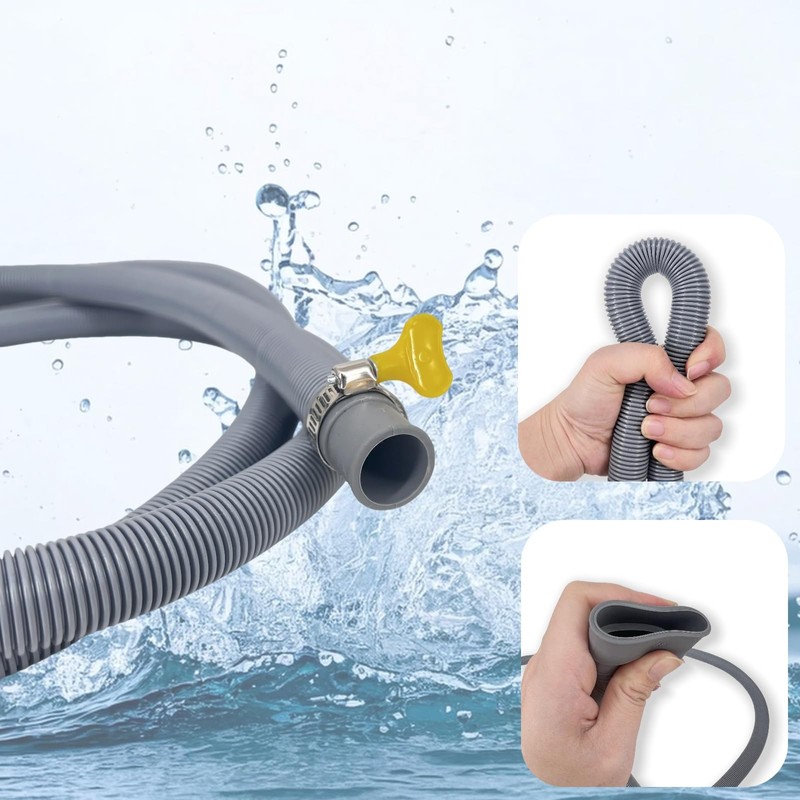 16.4ft Washing Machine Drain Hose Flexible Replacement and Extention Hose