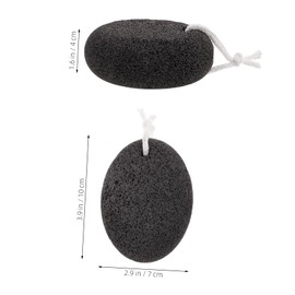 WOONEKY Foot File Exfoliating Stone 3pcs Lava Tools Natural Foot Pumice Stone for Dry Dead Skin Scrubber