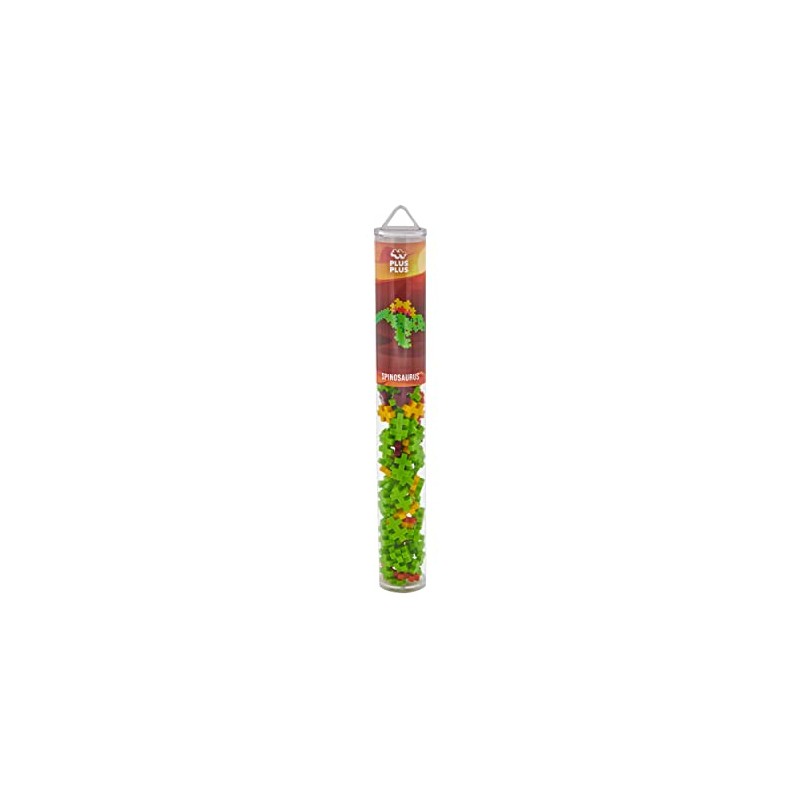 Plus-Plus 9604238 Creative Building Blocks Tube, Spinosaurus, Dinosaur, Ingenious Construction