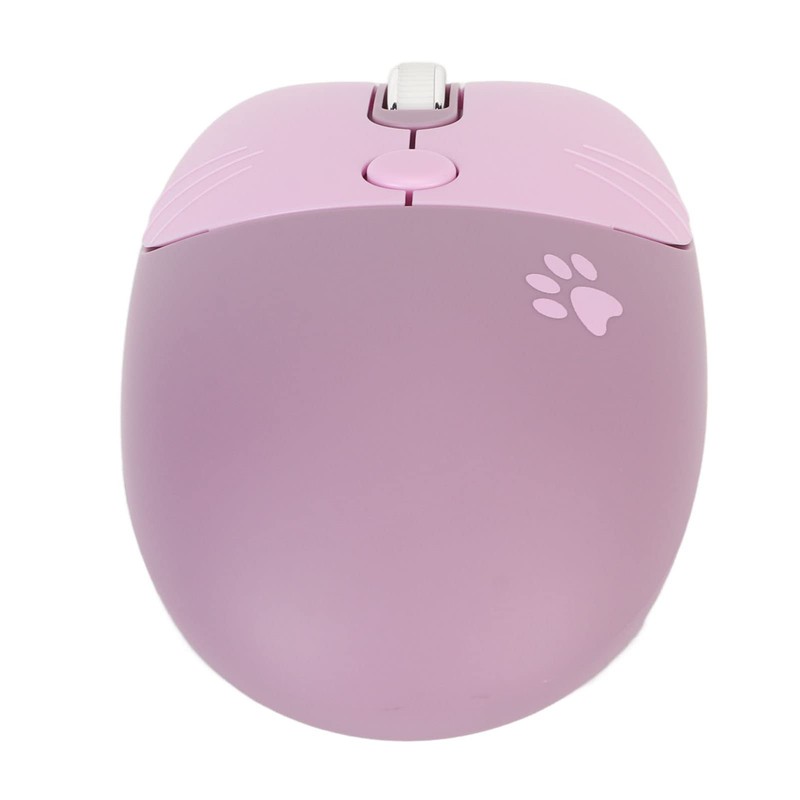 2.4G Wireless Mouse, Portable Cute Cat Shape Computer Mouse with