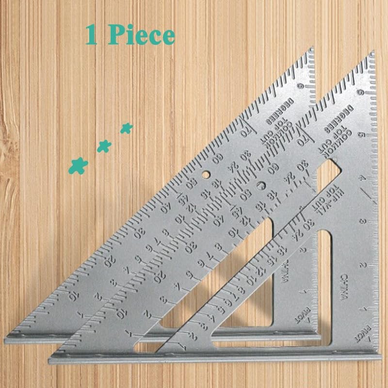 Square Protractor Miter Aluminum Alloy Triangle Metric Imperial Square Measurement