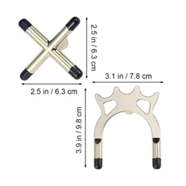 GANAZONO 2Pcs Snooker Billiards Racks with Antler Design Cross Holders for Pool Sticks Stable Structure for Enhanced Shooting Precision Essential Pool Table Accessory