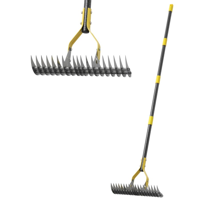 Nicecho Strong Dethatcher Rake 72" long /19 tines Garden tool