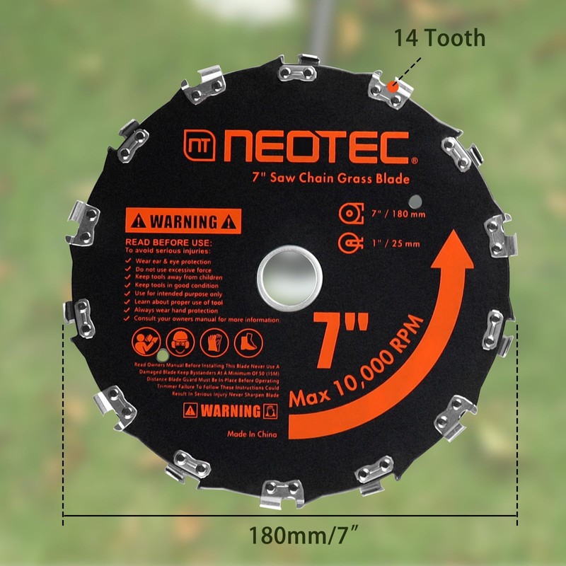 NEO-TEC Brush Cutter Blade 7” x 14T Circular Saw Blade