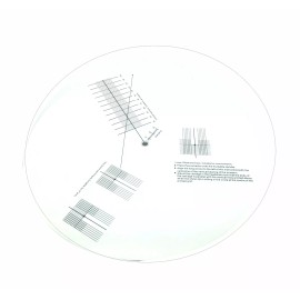 American Recorder Turntable Strobe and Alignment Mat for Turntables