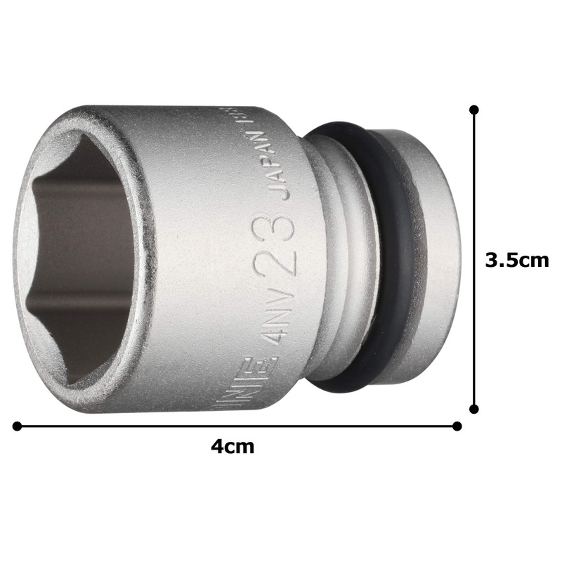 TONE HP4NV-23 Impact Socket 0.5 inch (12.7 mm) (1/2 mm),