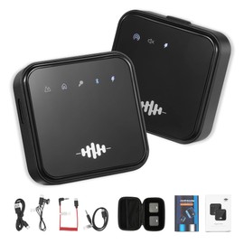 Moozica Wireless Lavalier Microphone - Professional Wireless Microphone for Recording, Live Streaming, TikTok, YouTube, Compatible with Mobile Phones, iPads, Cameras and More