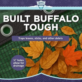 Buffalo Blizzard Leaf Net Cover for 12 ft Round Above Ground Swimming Pools | Keeps Leaves & Other Debris Off Your Winter Pool Cover