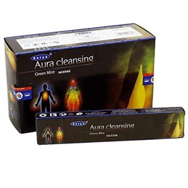 Satya Aura Cleansing Incense Sticks Meditation Agarbatti (12 Pack)