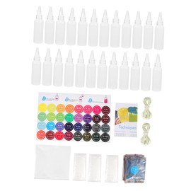 Operitacx Tie Dye Kit Bulk 24 Pack Dye Powders for Clothing Socks Fabrics DIY Kits for Boys and Girls Teen Girls Adults Summer Camp Supplies