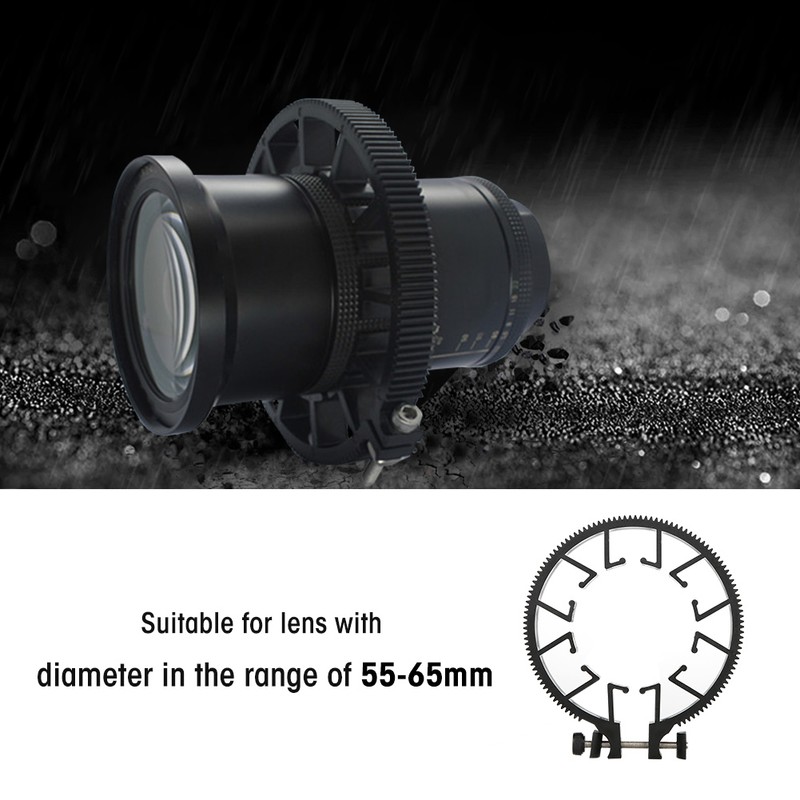 Plastic Adjustable Zoom Focusing Ring Follow Focus Gear Accessory for