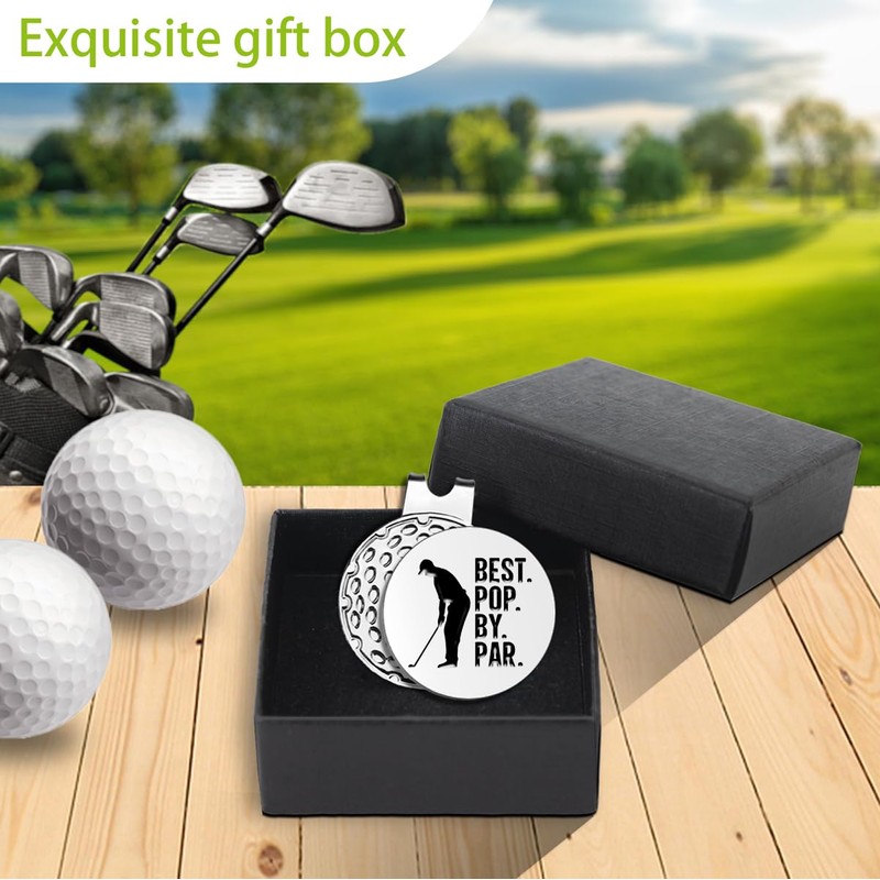 Pishovi Best Pop by Par Funny Golf Ball Markers, Magnetic