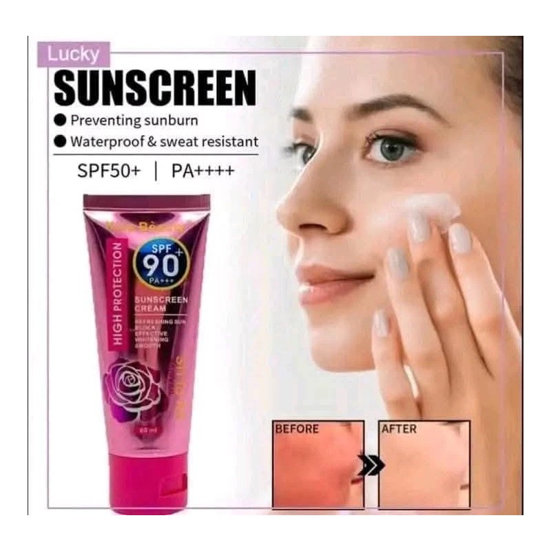 Kiss Beauty Sunscreen SPF 90 60ml Lightweight Sunblock