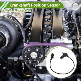 HOPESPANNER No.5066882AA Crankshaft Position Sensor for Jeep Liberty 2.8 Diesel 05-06 Sturdy Black Engine Crank CKP Sensor Metal Plastic 1 Pc