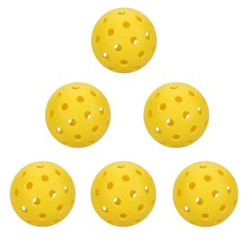 TOORGGOO Pickleball Balls, USAPA Approved Pickleballs, 6-Pack 40 Holes Outdoor Pickleball Balls with Mesh Bag, High Elasticity & Durable Yellow Pickle Balls for All Style Pickleball Paddles