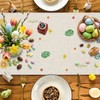 Rabbit Bunny Happy Easter Table Runner, Seasonal Spring Kitchen Dining