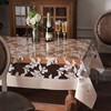 Artbloss Vinyl Table Cloth Rectangle Clear Table Cover Protector with