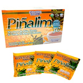 Té Piñalim (Piña, Linaza, Té Verde, Té Rojo y Blanco) 30 Sobres de 3g C/U By Gaero Shop