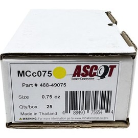 Ascot MC Style Coated Lead Clip-On Wheel Weight (25 Weights Per Box) (.75oz)