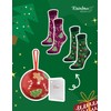 Rainbow Socks Christmas Socks in Baubles for Him and Her