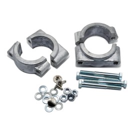 MZA Simson S50, S51, S70, SR50, SR80 Set of 2 Moulding and Clamping Bridge for Mudguard with Screw Set and Rivets