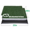 NINXANG Reusable Training Pad Potty with 2-Pack Replaceable Artificial Grass