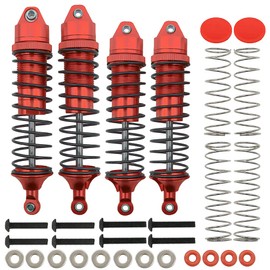 RCAWD Rc Shock Absorber for Arrma 3s Blx New Old Big Rock Arrma Typhon Arrma Vorteks Arrma Senton Arrma Granite Upgrades Parts 4pcs(Red)