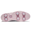 FootJoy Women's Traditions Shield Tip Golf Shoe, White/White/Pink, 8