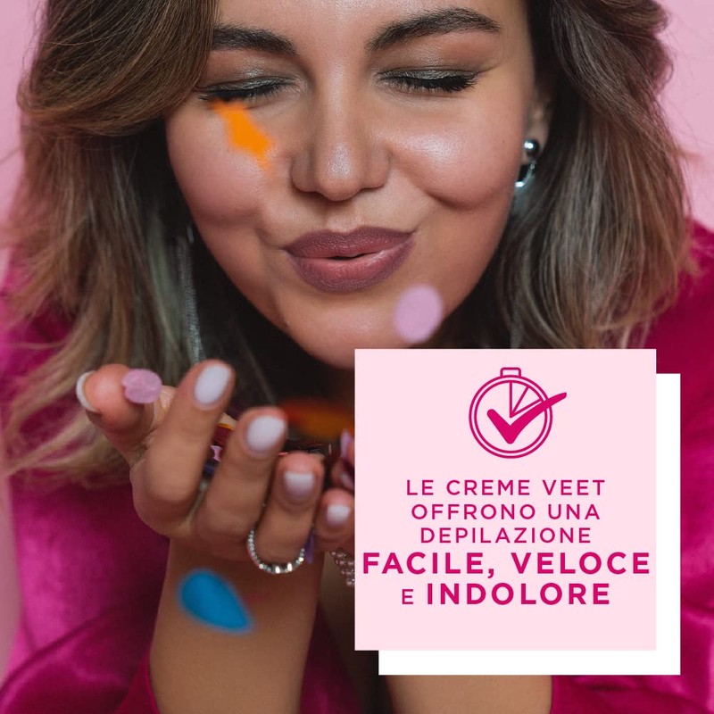 Veet Crema Depilatoria per Gambe, Braccia, Ascelle e Zona Bikini,