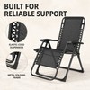 Black Reclining Lounge Chair for Relaxation - Plush Foldable Comfort