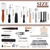 BUTUZE Leather Kit, Leather Tooling Kit for Beginners, Leathercraft Tools