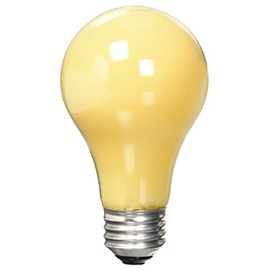 GE G E Lighting 61435 Bug Light Bulb, 90W, Yellow, 2-Pack