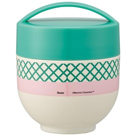 Skater LDNC6AG-A Antibacterial Insulated Lunch Box, Rice Bowl Shaped Lunch Jar, 19.3 fl oz (540 ml), Moomin, Colorful