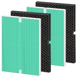 116130 HEPA Toxin Absorber Replacement Filter H for Winix 5500-2 5510 Am80 Plasmawave Air Purifier True HEPA Carbon Filter,2 Set,Green