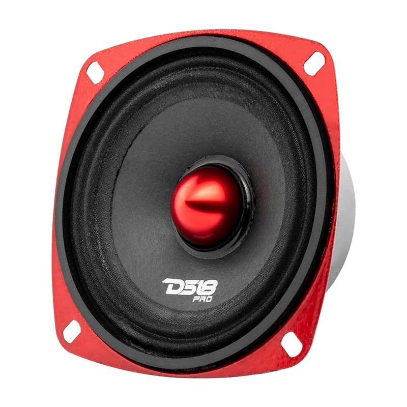 DS18 PRO-X4.4BMSL Car Speaker 4" Shallow Mid-Range Loudspeaker with Bullet