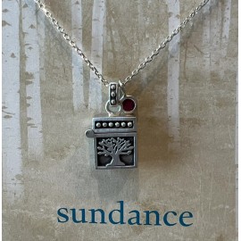 Sundance NWT Sundance Catalog Silver Ruby “Thoughts & Wishes Birthstone Necklace” $128