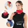 Plain Soft and delicate Chiffon Feel Head and Neck Scarf,Black
