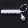 Ultra Slim USB Hub 4-Port USB 2.0 Hub White