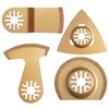 Multitool Saw Blades in 4 Shapes for Oscillation Tool Opening